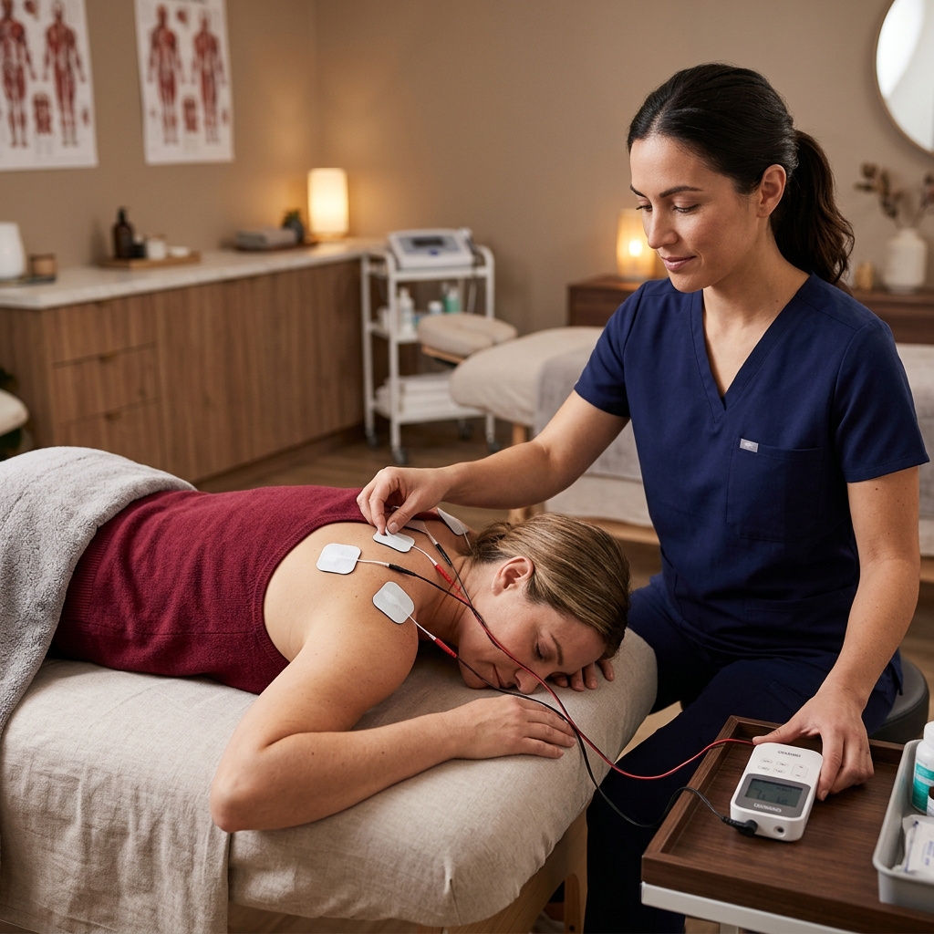 Electrotherapy treatment session